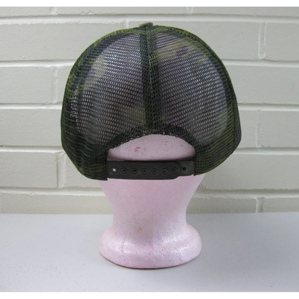 Vintage Ducks Unlimited  Trucker Hat Area Committee 10/30 Club Camo Snapback Cap
